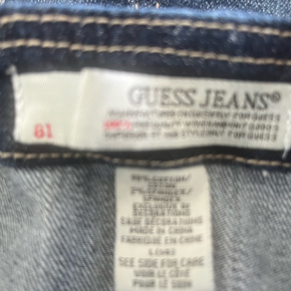 Guess shorts jeans  jumpsuit. new with tags vintage girls 14 - Picture 3 of 4